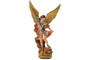 PuntoCasaStore STATUA IN RESINA COLORATA SAN MICHELE H.13 CM