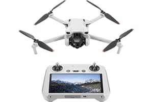 DJI Mini 3 (con DJI RC) – Mini drone con fotocamera leggero e pieghevole con video in 4K HDR, autonomia di 38 minuti, Riprese verticali native e funzioni intelligenti, C0