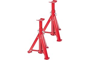‎WALTER WALTER Unterstellbock 2 Stück, Wagenheber mit Einer Traglast von 3T pro Stütze, höhenverstellbar von 286mm bis 401mm, Stützfuß für PKW ideal zum Reifenwechsel, klappbar leicht zu verstauen