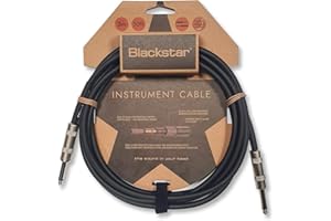 Blackstar 3m (10ft) Instrument Cable Straight ¼” Jack to Straight ¼” Jack for Bass/Electric Guitar/Electro-Acoustic/Keyboard/Amp