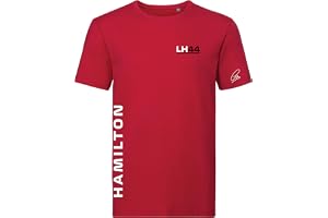 Studio 24 T SHIRT Signature Collection Lewis Hamilton T-SHIRT 2025 NEW TEAM COLOURS 44 Racing Tee Free UK Shipping