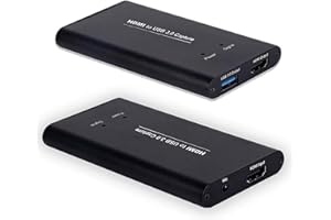KuWFi Capture Card for Streaming Recording, USB3.0 HDMI Game Video Capture Card Convert,1080P 60FPS/2K 30FPS Video Game Capture for Streaming Works for PS5/PS4/Switch/Camera/PC/OBS/DSLR//Xbox