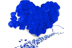 UUEMB 2000pcs Blue Rose Petals Artificial Flowers Petals for Bedroom, No-Taste Emulation Silk Rose Petals for Romantic Scenes Wedding Anniversary, Party Decoration Fake Rose Petals