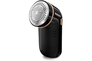 Philips Fabric Shaver – Fast Pill Removal, 8800 RPM, Large Blade Surface, 3 Mesh Hole Sizes, Safe on All Fabrics, Easy Clean Container, 2 AA Batteries, Compact Design (GC026/80)