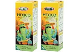 BIOKI Concime bioenergizzante per CACTUS e SUCCULENTI, facile da impiegare, confezione da 100 g con misurino dosatore