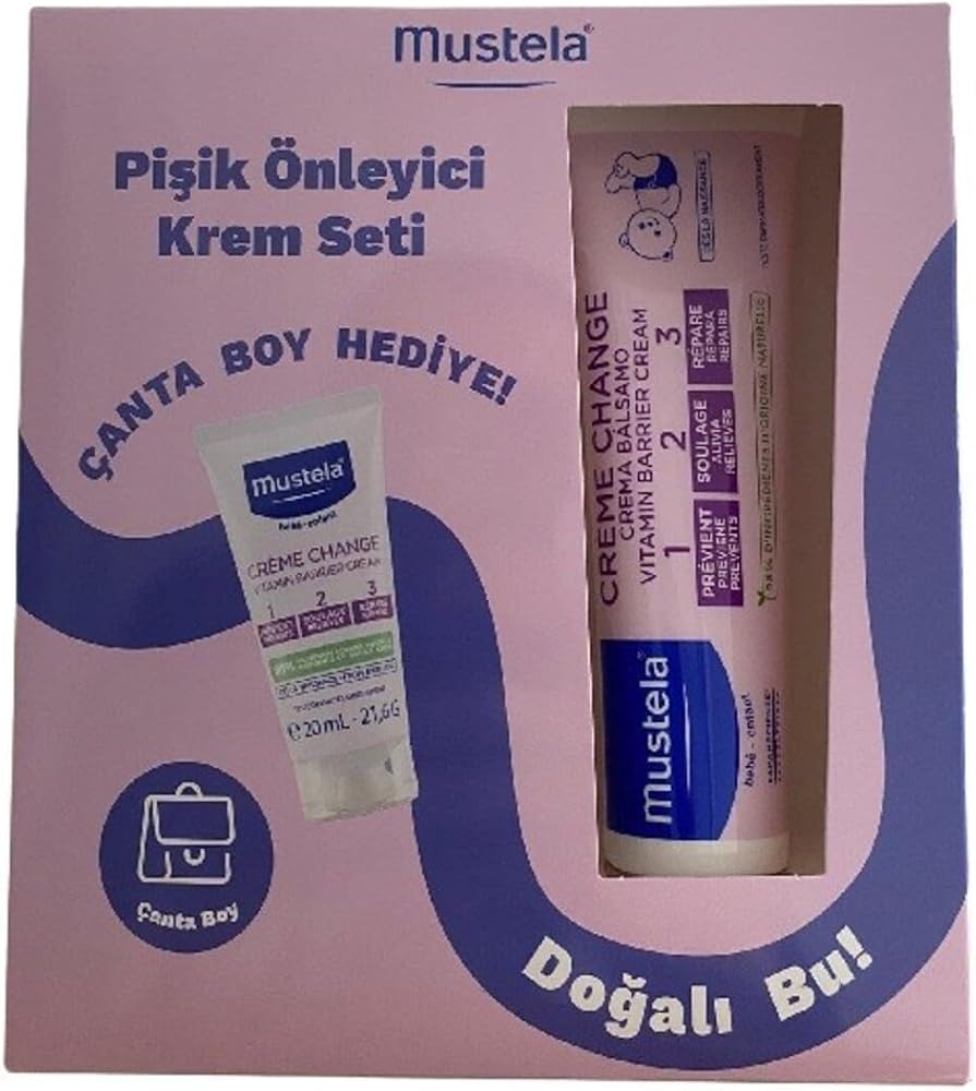 Mustela Vitamin Barrier 1-2-3 Pişik Önleyici Krem Seti (100 ml + 20 ml Hediyeli)