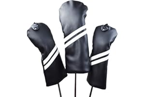 Hauni Golf Club Headcovers Numbered 1, 3, 5, Fits Oversized Drivers and Fairway HeadCovers Fits 460cc Drivers