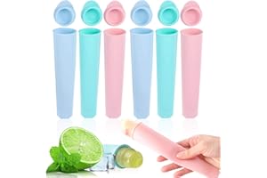 O-Kinee Moule à Glace sans BPA, Moulle Esquimaux Silicone, Moule a Glace, Glaces à l'eau, Ice Pop Mold Popsicle Sorbet DIY Réutilisable, Moulle Magnum pour DIY Sorbet Yaourts