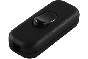 REV Kippschalter <6,0A, Kippschalter 230V, Zwischenschalter 2polig, mit Zugentlastung. Schraubklemmen max. 1,0mm², schwarz