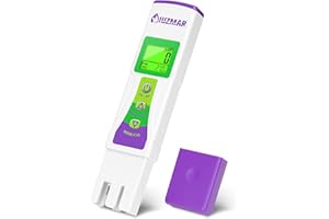 UIUZMAR TDS Mètre Testeur D'eau Potable Testeur de Qualité de L'eau pour L'eau du Robinet PPM EC Mètre pour les Systèmes D'osmose Inverse et les Installations Hydroponiques Gamme TDS 0-8600ppm