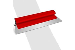 YOUMORO Drywall Skimming Blade, 25cm Stainless Steel Smoothing Spatula, with Z Shaped Handle Semi-Flexible Speed Skim Plastering Set, Finishing Trowel Tool for Smoothing and Finishing Concrete Coatings