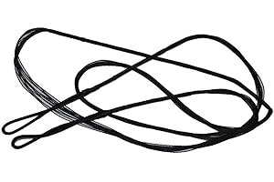 Huntingdoor 44-70 Inches Bowstrings For Recurve Bow and Longbow Handmade Archery Replacement Black String (12 strands)