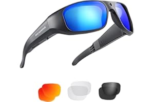 OHO SUNSHINE OhO 4K Gafas de sol de video para exteriores, cámara de acción deportiva ultra Full HD con memoria integrada de 256 GB y lente de seguridad polarizada UV400
