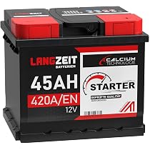 Autobatterie 50Ah 12V Langzeit Starterbatterie Batterie Ersetzt 44Ah