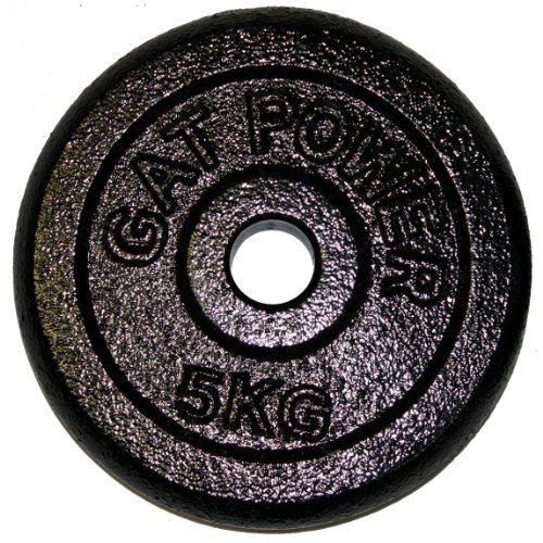 GAT POWER Hantel Gewichte 4x 5 Kg = 20kg – Hantelscheiben aus Gusseisen mit 30/31 mm Bohrung - 2