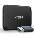 Crucial X9 4TB Externe SSD Festplatte, bis zu 1050MB/s, kompatibel