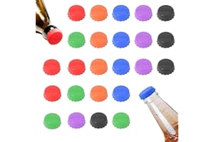 MAGISEL Silikonowe kapsle, zakrętki do butelek, butelki piwa, wielokrotnego użytku, z silikonu, uszczelnia zakrętki do butelek piwa (24 sztuki)