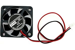 JZK 40x40x10 mm 2pin DC 12V mini ventola di raffreddamento silenziosa con fili, 4010 piccola ventola di raffreddamento silenziosa 40mm, 4cm 12V ventilatore DC brushless, ventola stampante 3D con cavo