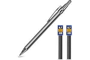 OFFCUP Zestaw metalowych ołówków mechanicznych, ołówek kreślarski z 2 wkładami ołowianymi do szkoły, pisania inżyniera, rysowania, szkicowania