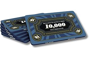 Bullets Playing Cards, Keramik Poker Plaque Silvio, mit Werten, 6er Set (10k)