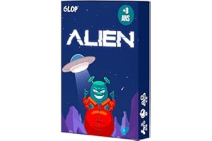 Glop Alien – Jeu de Cartes Rapide et Stratégique pour Enfants 8+ et Adultes, 2‑6 Joueurs, Parties 10‑15 Min, Format Voyage, Jeu d’Ambiance et de Soirée Familial