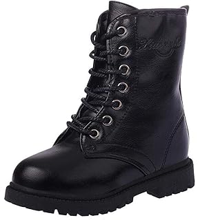 boys black lace up boots