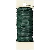 Florist Wire, Green Floral Wire, Wreath Making Supplies, Halloween Xmas Floristry Wires, Craft Supplies Christmas Supplies fo