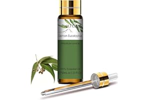 PHATOIL Olio Essenziale Eucalipto Limone 10 ml, Oli Essenziali per Diffusori, Oli di Limone Eucalipto Naturali Puri per Aromaterapia Umidificatori Candele Fai da Te