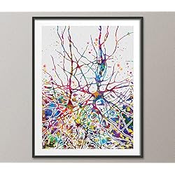 Red Neuronal Watercolor