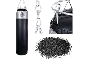 DBX BUSHIDO SPORT Sac Boxe avec granulés/Vide “SBRX” 130 cm - Durable Sac de Frappe Boxe - Entraînement Efficace de Muay Thai et de Kick Boxing