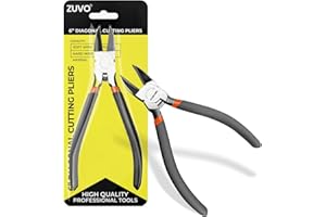 Zuvo Heavy-Duty Wire Cutter (6-Inch) – Ultra-Sharp, Precision Side Cutter for Electrical Work, Crafting, Jewellery Making & DIY Projects