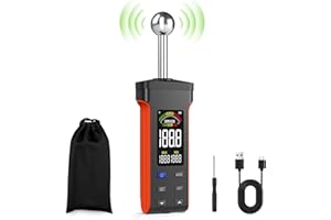 BITIWEND Medidor de Humedad recargable No destructivo Probador de Humedad de pared de mampostería con pantalla LCD en Color y Alarma acústica para Paredes, Madera, Yeso Detector de Humedad 20-40mm