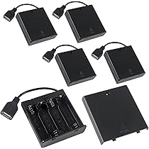 Batteriehalter Mit Schalter - AA/AAA Gehäuse In 5 Größen Mit Kabel