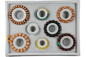 MOKERNALI Tavola per Perline, Tavola di Design per Perline, Vassoio per Disegno Perline con Organizzatore, 26 x 35 x 1,5cm, Scheda di Progettazione del Braccialetto, Porta-braccialetti, per Creare Gioielli