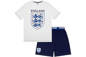THE ENGLAND FOOTBALL ASSOCIATION Équipe d'Angleterre Officielle - Ensemble de Pyjama Court thème Football - garçon