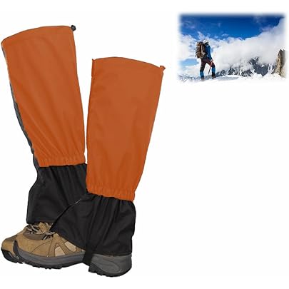 Ghette Da Neve Bambino Lixada Ghette Impermeabili Per Escursioni A Neve, A Doppio Strato, Traspiranti, Per Pantaloni Esterni, Per Escursioni, Arrampicata, Trekking E Sci Ghette Impermeabili Per Trekking - 9