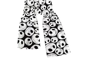 MAYDEE Christmas Nightmare Scarf, Men Women Children Trend of Versatile Crystal Velvet Autumn and Winter Warm Kids Scarf