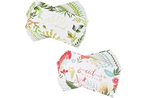 KARBAG 20 Pcs Eid Mubarak Envelopes, 2 Styles Ramadan Eid Money Envelopes Eid Mubarak Gift Card Holders for Kids Unique & Colorful Gift Card Holder for Eid Holiday Celebrations Decorations