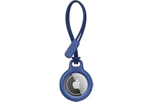 Belkin Anneau de protection avec cordon d'attache (protection pour AirTag, accessoire résistant aux rayures, bleu)