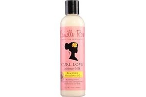 Camille Rose Curl Love Moisture Milk, Leave-In Conditioning Cream for Curls and Coils, Nourish and Strengthen, Macadamia Nut & Vanilla, 240 ml (Pack of 1)