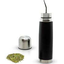 Matelisto Autocebante, Thermos Per Mate 3 In 1 Con Bombilla, In Acciaio Inox, Doppia Parete, Capacità 500 Ml