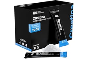 NUTRIBRAIN Creatina Monoidrata Pura in Stick 3000 mg | Integratore per Palestra: Forza, Massa Muscolare, Resistenza, Recupero, Energia e Agilità Mentale | Vegana, Senza Glutine, Non OGM | Per Uomo e Donna