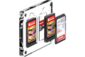 AODUKE Magnetic Closure Switch Game Card Case and Micro SD TF Card Memory Card Storage Box Holder, Storage rack-AJCX02SD