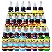 Solong Tattoo® 21 Basic Colors Tattoo Ink Set Pigment Kit 1oz (30ml) Professional Tattoo Supply for Tattoo Kit TI301-30-21