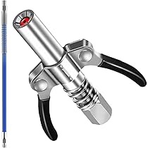 Pistola Per Grasso Con Accoppiatore 10000PSI - Tubo Flessibile E Extension