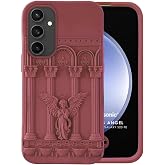 Microsonic Samsung Galaxy S23 FE Kılıf Praying Angel Bordo [Galaxy S23 FE ile Uyumlu Kılıf - Bordo]