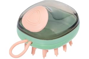 YSQEVN Cepillo de Baño para Perros Verde Dispensador de Champú para Mascotas Gatos Aseo Masaje Cachorro Gatito Herramienta Suave Cerdas de Silicona Pelo Corto Lavado Colgar Calmante