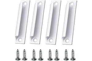 Gloryit Poignée de porte de balcon, Poignée de porte de balcon extérieure, Poignée de porte extérieure, Poignée de porte de patio avec vis pour portes et fenêtres, tiroirs, portes d'armoire, etc.