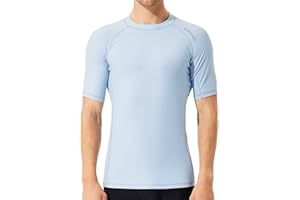 SURFEASY Rash Guard Hemd Kurzarm Schwimmen Surfen Tops Schwimm Shirt Tshirt