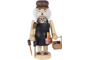 OBC Räuchermännchen Schuster Natur-braun, 18 cm, Dekofigur handbemalt im Kunsthandwerks-Stil/Räuchermann/Räucherfigur aus Holz